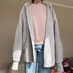 Falls Creek Light Gray Teddy Jacket